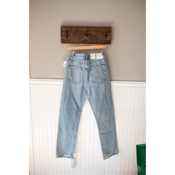 AGOLDE 90'S PINCH WAIST HIGH RISE STRAIGHT IN SOUNDWAVE 25 - Picture 5 of 6